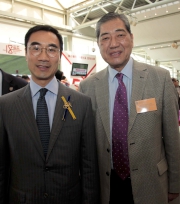 From left: Club Steward Michael T H Lee and Chief General Affairs of Heung Yee Kuk Chung Wai-ping.