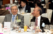 From left: Club Steward Dr Eric Li Ka-cheung and Duty Chairman of the 18 District Councils and Chairman of Sha Tin District Council Ho Hau-cheung.