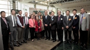 Secretary for Home Affairs Tsang Tak-sing (sixth from right), Club CEO Winfried Engelbrecht-Bresges (fourth from left) and representatives of the Cluba?s district partner organisations.