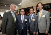 Club Steward Michael T H Lee (2nd right), Hong Kong Arts Development Council Chairman Dr Wilfred Wong (2nd left), The Hong Kong Polytechnic University Council Member Dr Lawrence Li (1st left) and President Professor Timothy Tong (1st right).