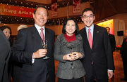 (From left) Jockey Club Deputy Chairman Dr Simon S O Ip; Director of Leisure and Cultural Services Betty Fung and Jockey Club Executive Director, Charities, Douglas So.