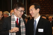 Club Executive Director, Charities, Douglas So (left) and Chairman of the Antiquities Advisory Board Bernard Chan (right).